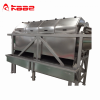 Hot sale safety fruit and vegetable washing machine rolling drum brush cleaning machine made by Jiangsu Kaae